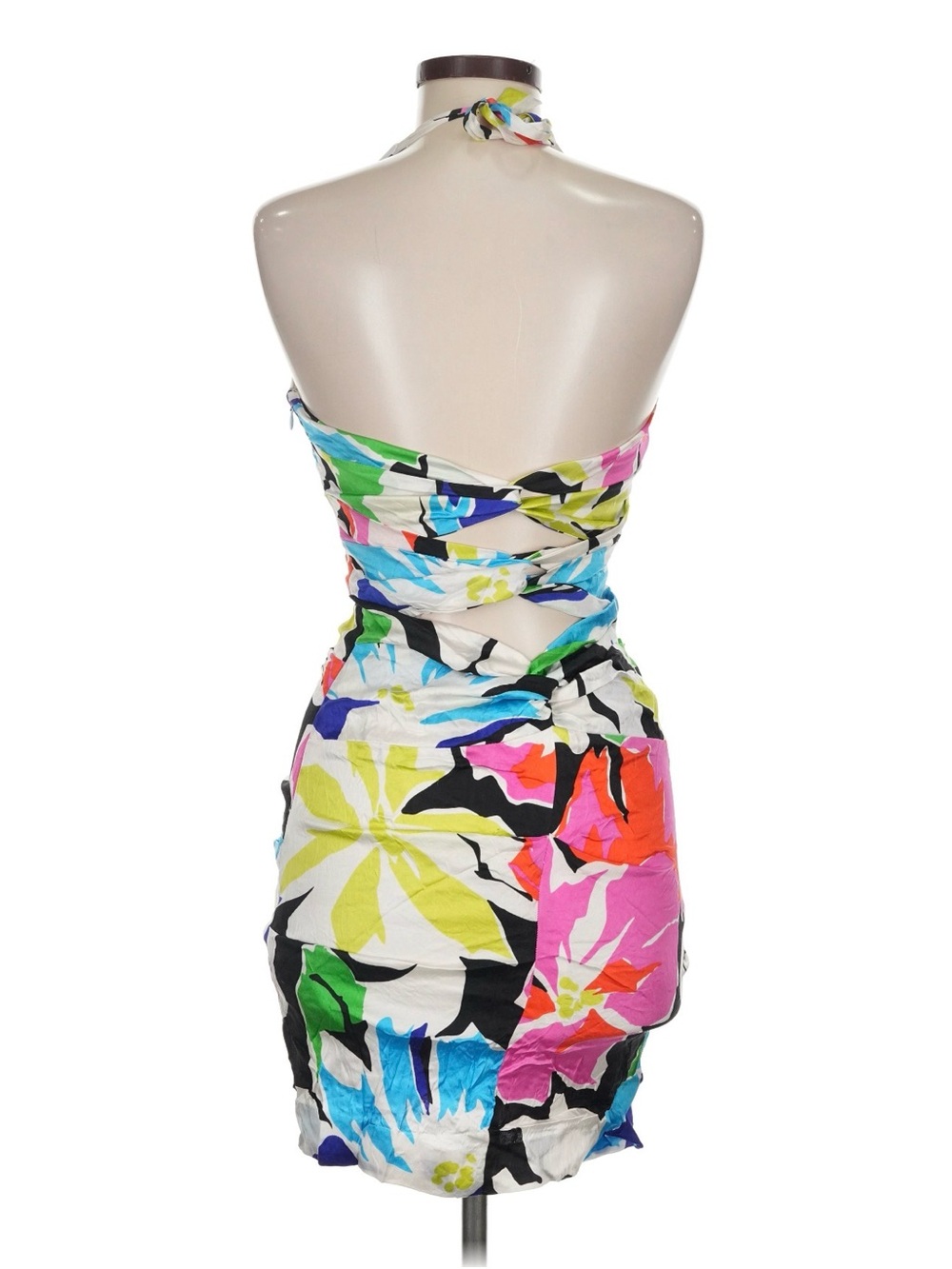 Cache Multi-Color Floral Halter Mini Dress - Picture 2 of 3